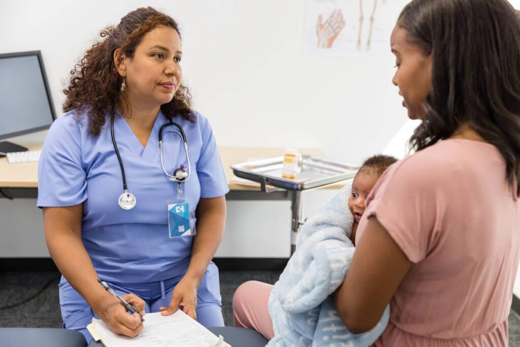 a new mom and a doctor